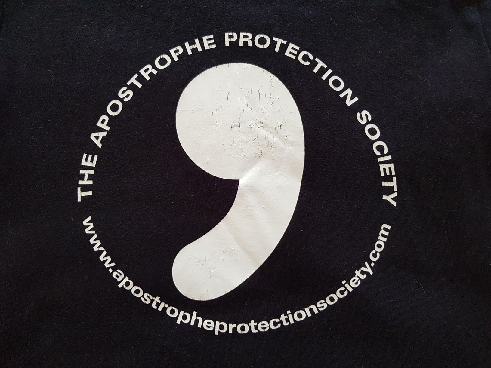 Apostrophe Protection Society t-shirt