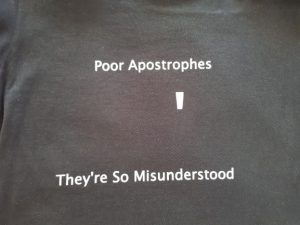 apostrophe t-shirt
